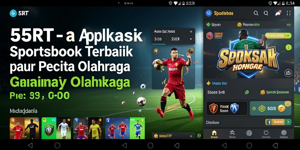 Tampilan menarik dari aplikasi sportsbook 55RT saat bertaruh.