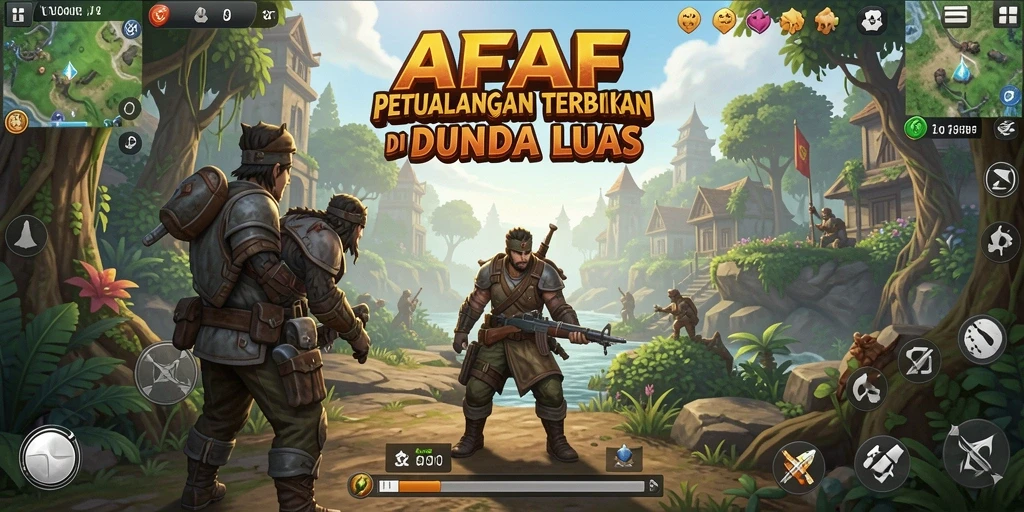 Screenshot AFAF yang menampilkan gameplay Open World yang mendebarkan.