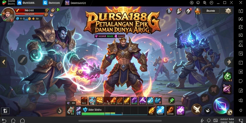 Tampilan gameplay BURSA188 yang seru dan menantang dalam petualangan ARPG.