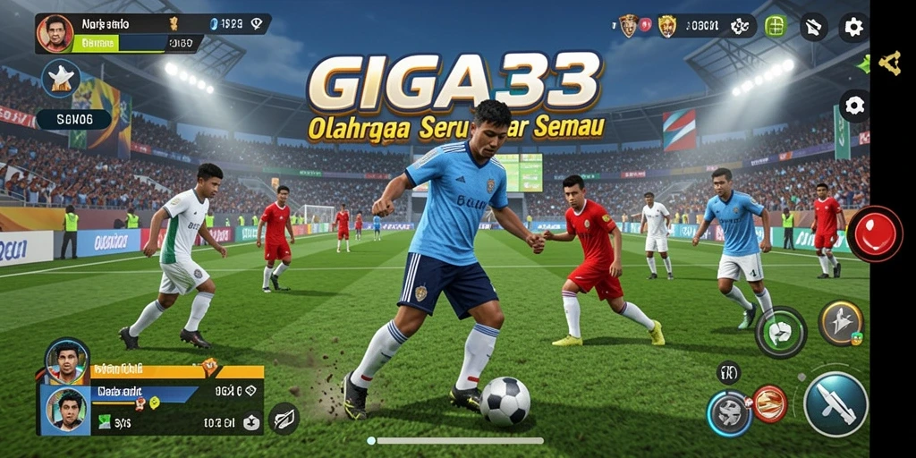 Tampilan gameplay seru dari GIGA33 dengan berbagai olahraga.