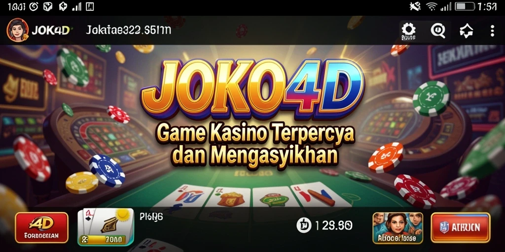 Tampilan antarmuka JOKO4D yang menarik dalam gameplay Kasino.