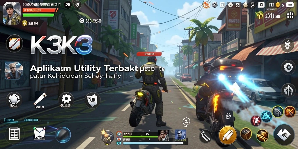 Tampilan aplikasi K3K3 dengan berbagai fitur Utility.