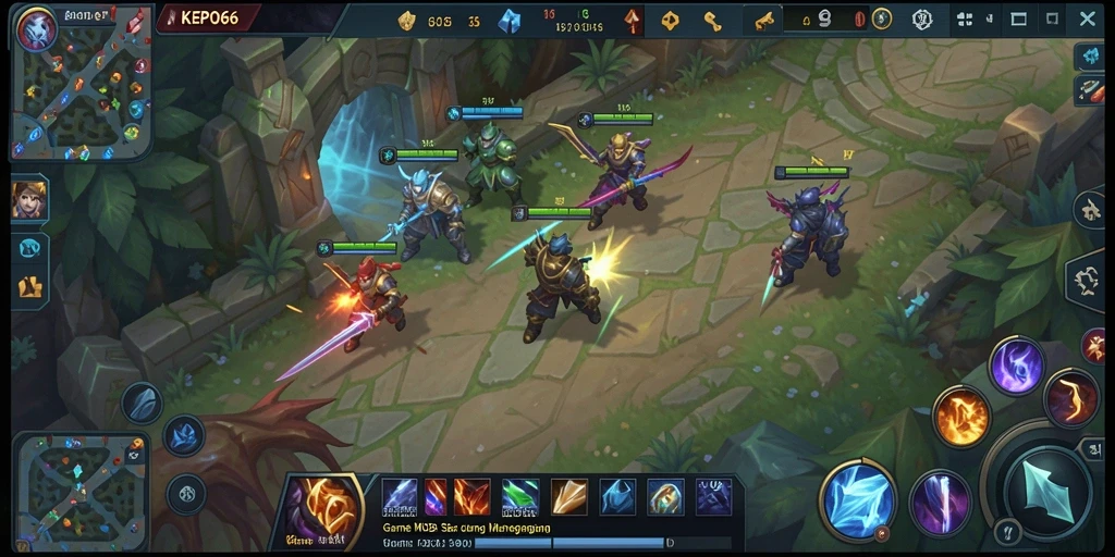 Tampilan menarik gameplay KEPO66 dengan aksi MOBA yang mendebarkan.