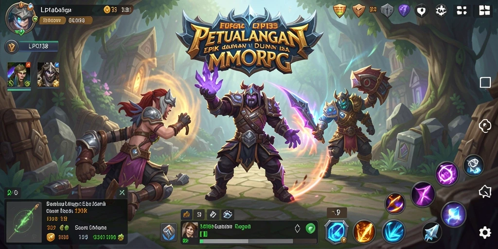 Gameplay seru dan kolaboratif di dunia MMORPG.