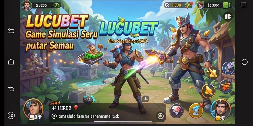 Screenshot gameplay LUCUBET yang menunjukkan interaksi dan grafis yang menawan.