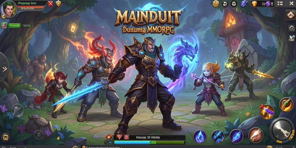 Screenshot menampilkan aksi seru dalam game MMORPG MAINDUIT.