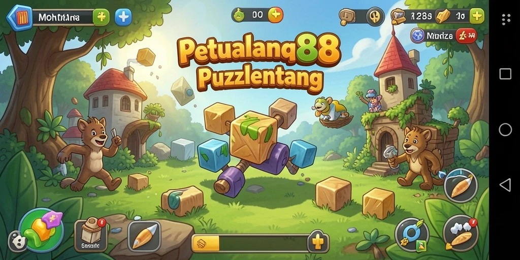 Screenshot utama MONTANA88 menampilkan gameplay Puzzle yang seru.