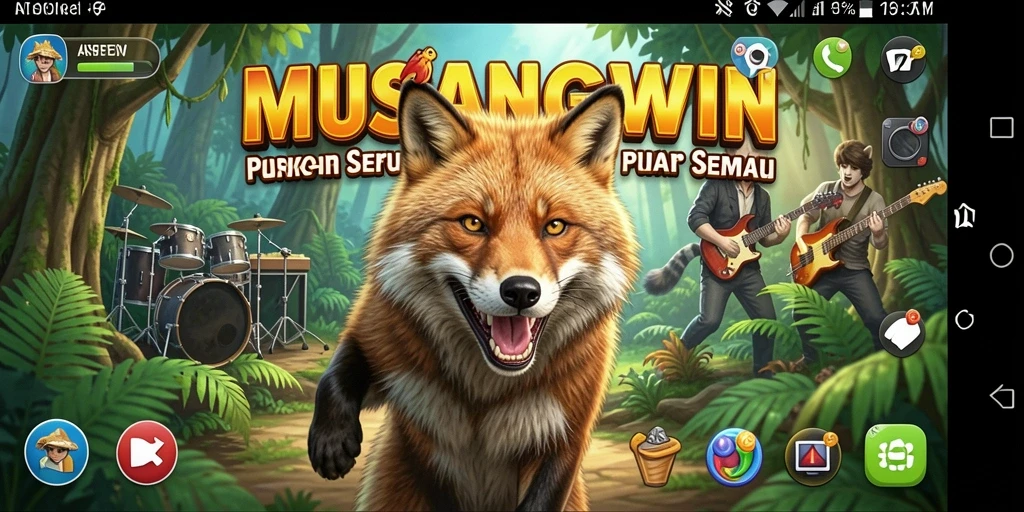 Tangkapan layar <strong>MUSANGWIN</strong> menampilkan aksi permainan musik yang seru dan interaktif.