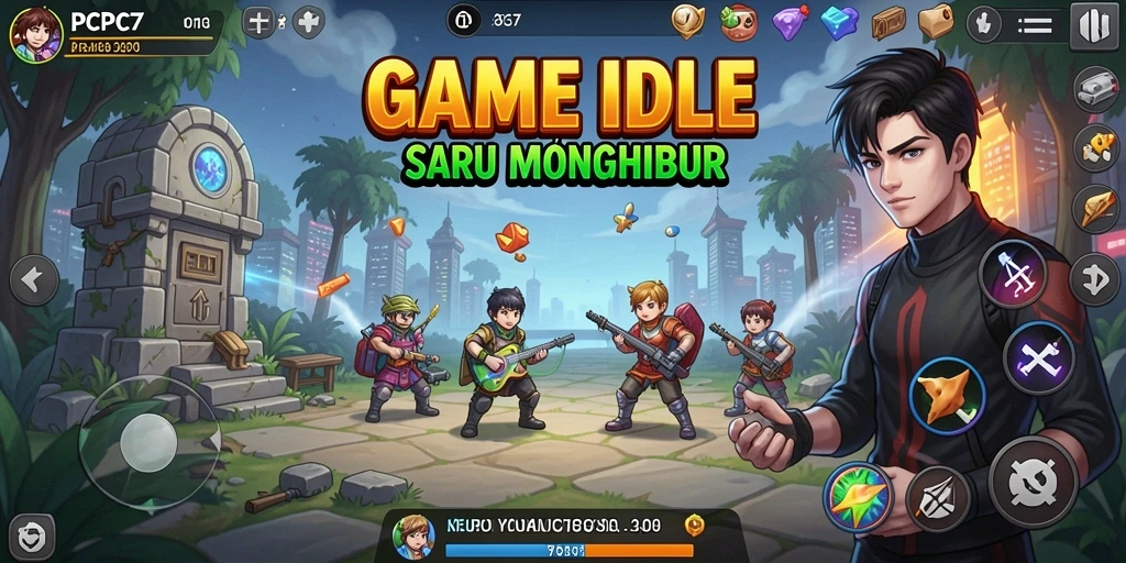 Tampilan gameplay PCPC7 yang menyenangkan dan menenangkan.