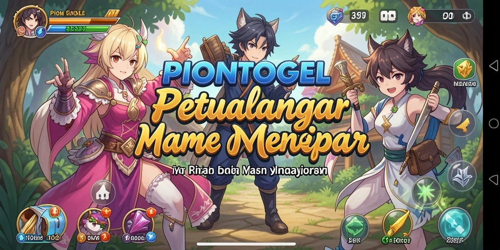 Tampilan gameplay PIONTOGEL yang menampilkan karakter Anime dalam aksi.