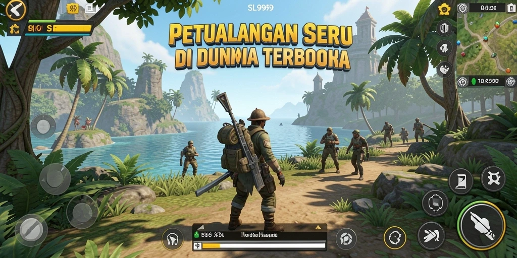 Tampilan gameplay seru di dunia terbuka SL999.