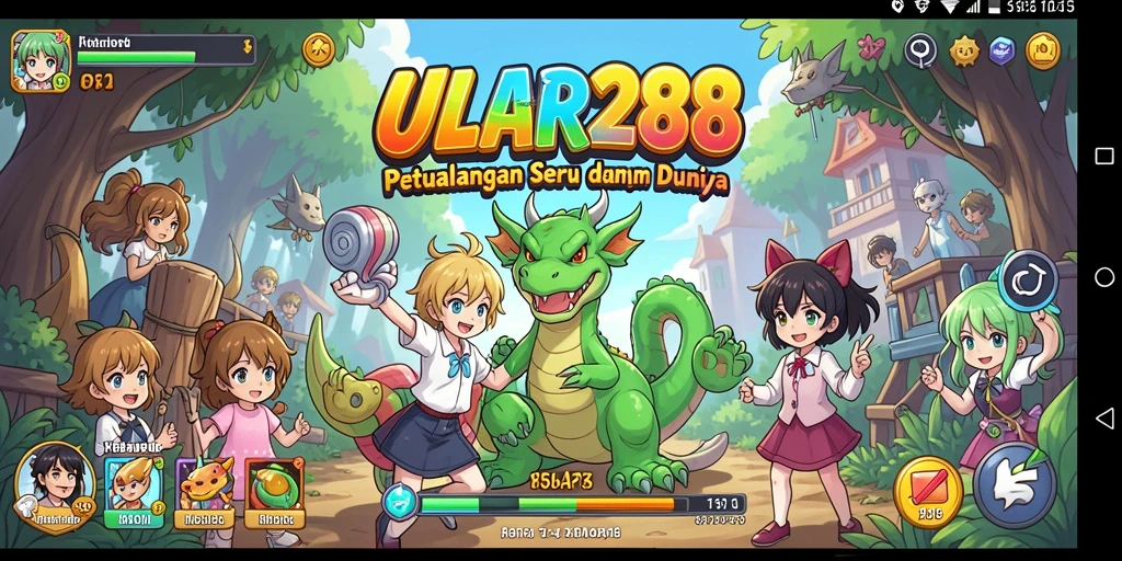 Tampilan gameplay menarik dari ULAR288 dengan karakter anime.